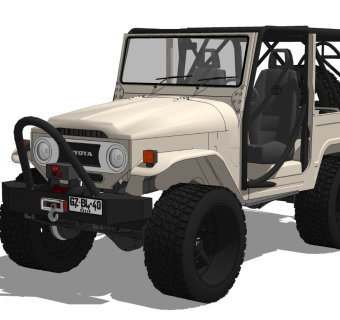 超精细汽车模型 丰田 Toyota FJ40